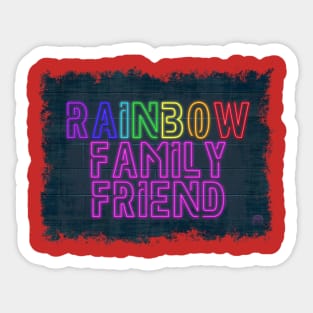 Rainbow Family Friend Sticker